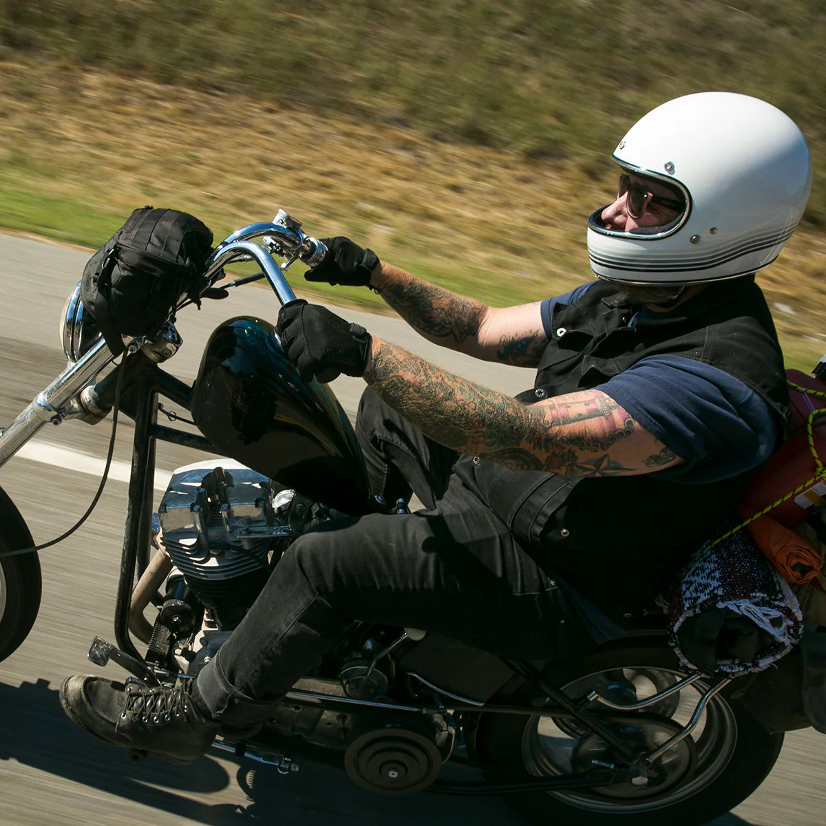 Biltwell Moto Gloves - Black/Black