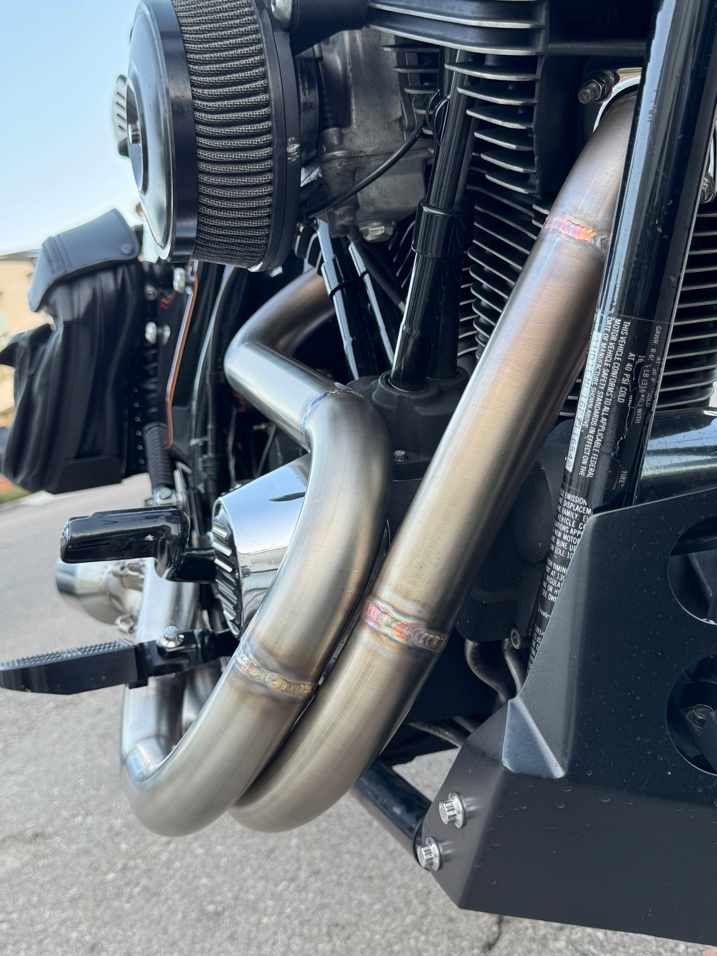 LHC Exhaust - FXR (Evo) - Stainless Steel
